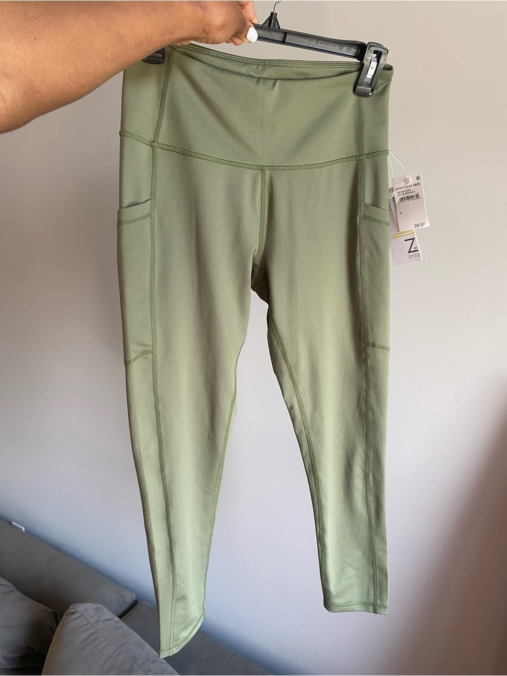 Zella Olive Branch High-Waist Leggings with Side Pocket